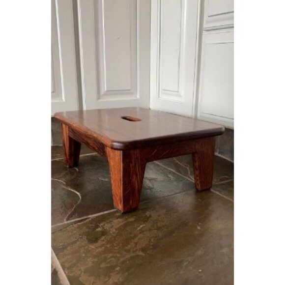 Step Stool for Bed, USA Grown Oak,Wooden Step Stool for Adults, Wood Step - Picture 2 of 2